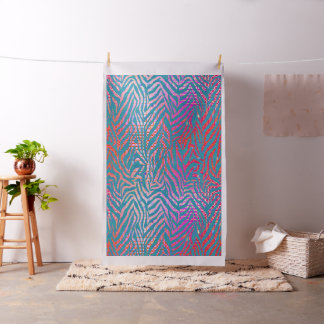 Zebra Purple Splash Fabric