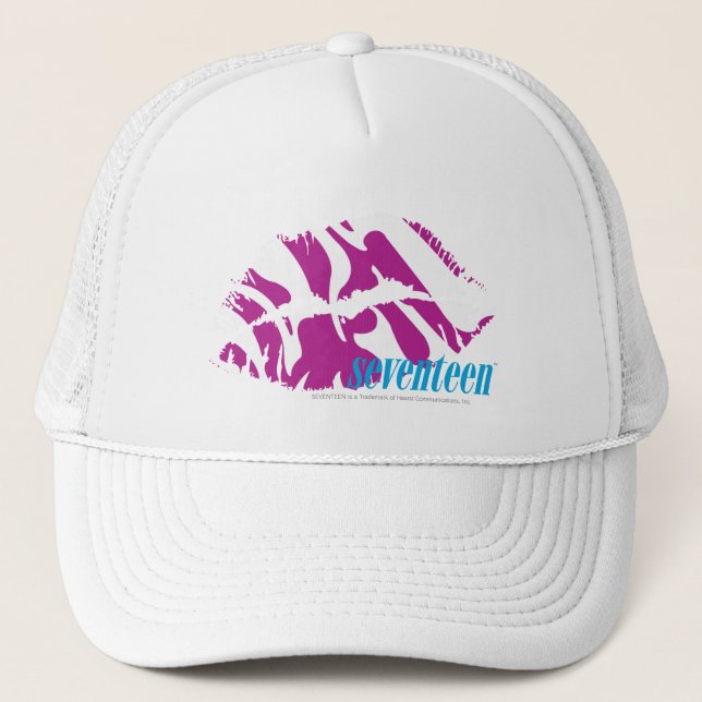 Zebra Purple Trucker Hat (Front)