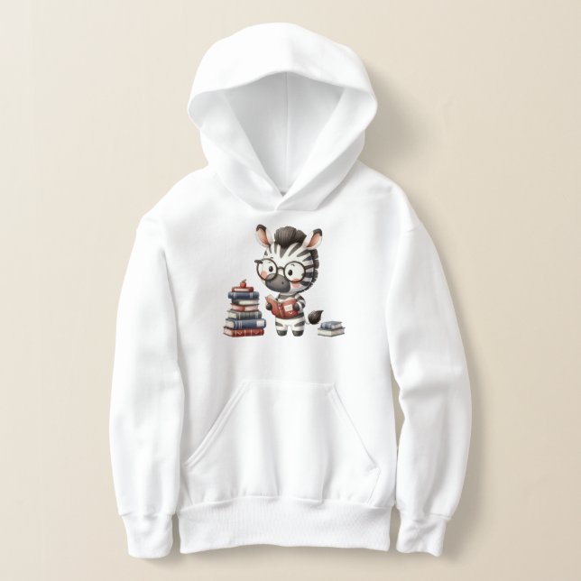 Zebra reading books - Back to School (Laydown)