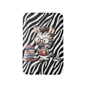 Zebra Reading Books. Bath Mat