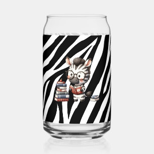 Zebra Reading Books. Can Glass