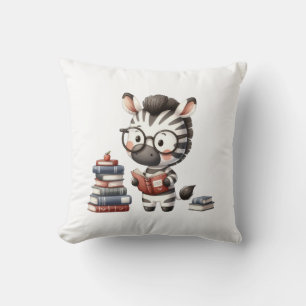 Zebra Reading Books. Cushion
