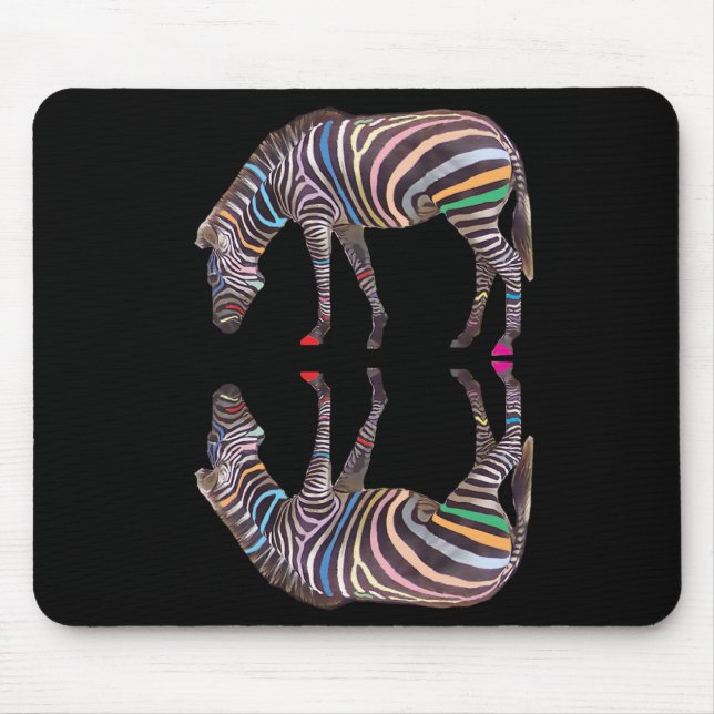 Zebra Reflection Mousemat (Front)