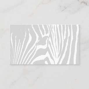 ZEBRA REGENCY in NAVY BLUE & GRAY Business Card