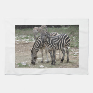 Zebra Safari Cute African Classy Stripes Tea Towel