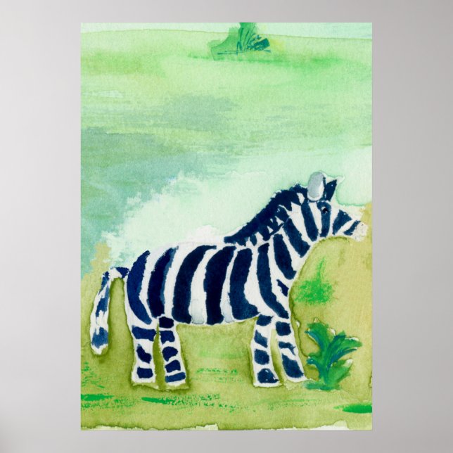 Zebra Safari Friend Poster (Front)