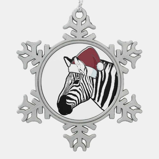Zebra Santa Decoration (Front)