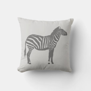 Zebra - Shades of Grey / Grey Cushion