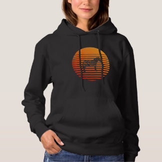 Zebra Shadow Silhouette In Front Of A Sun Hoodie