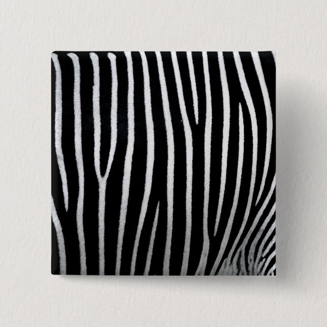 Zebra Skin 15 Cm Square Badge (Front)