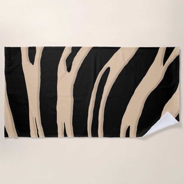 ZEBRA SKIN BEACH TOWEL (Front)