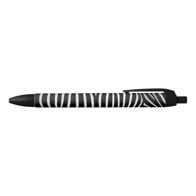 Zebra Skin Black Ink Pen (Top)