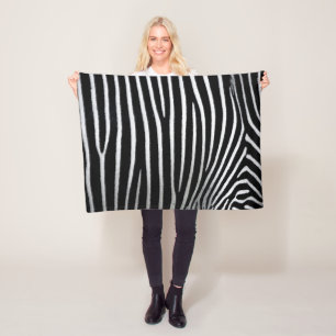 Zebra Skin Fleece Blanket