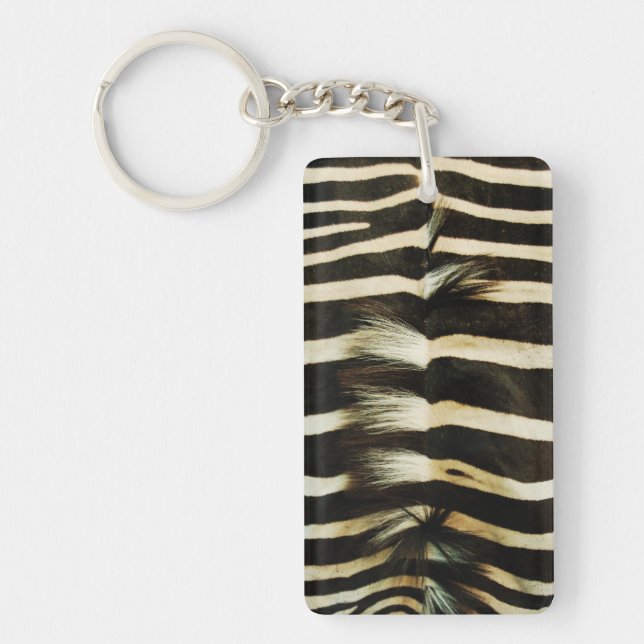 Zebra Skin Key Ring (Front)