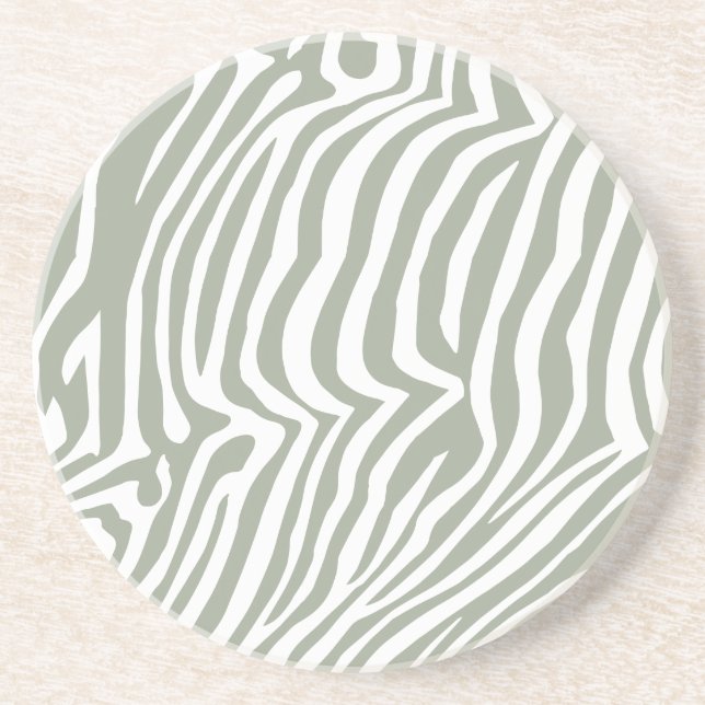 Zebra skin pattern coaster (Front)