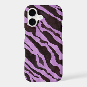 Zebra Skin Pattern Purple Black Modern Chic Fun