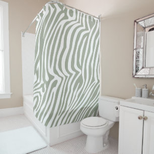 Zebra skin pattern shower curtain