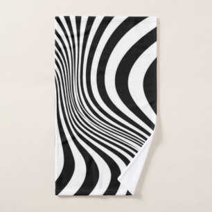 Zebra Skin Print Texture Pattern-88488 Hand Towel