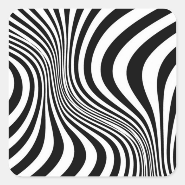 Zebra Skin Print Texture Pattern-88488 Square Sticker (Front)