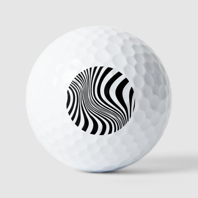 Zebra Skin Print Texture Pattern Golf Balls (Front)