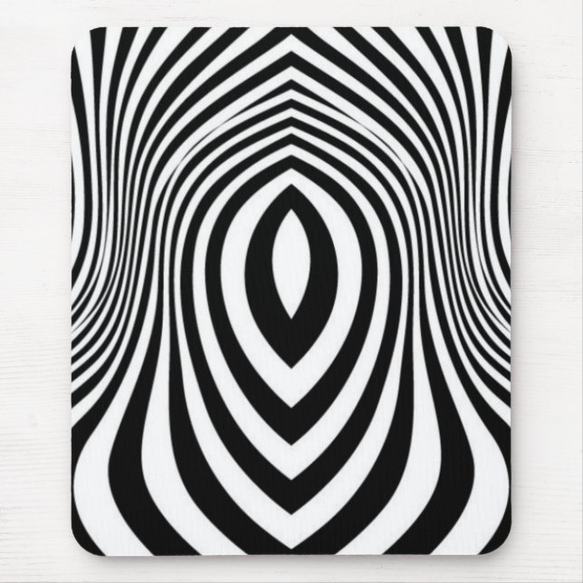 Zebra Skin Print Texture Pattern Mouse Pad (Front)