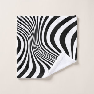Zebra Skin Print Texture Pattern Wash Cloth