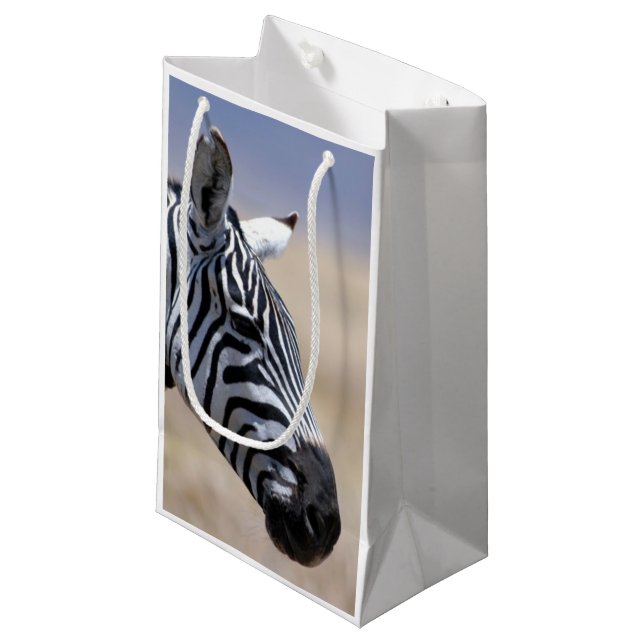 Zebra Small Gift Bag (Front Angled)