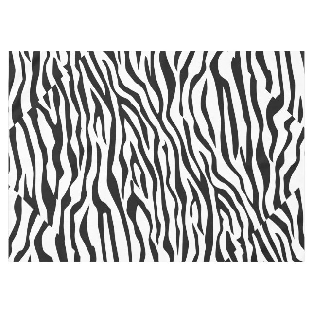 Zebra Spirit Design Pattern Decor Tablecloth (Front (Horizontal))