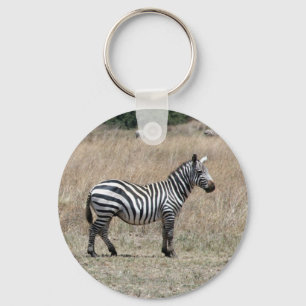 zebra stand stripe key ring