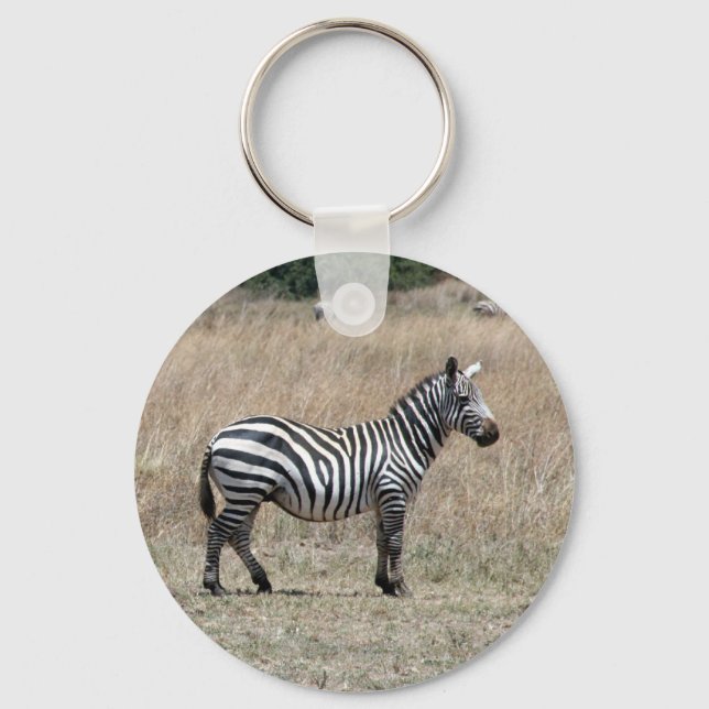 zebra stand stripe key ring (Front)