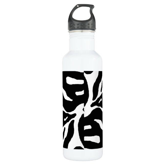 Zebra Stripe Animal Print 710 Ml Water Bottle (Front)