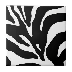 Zebra Stripe Animal Print Ceramic Tile
