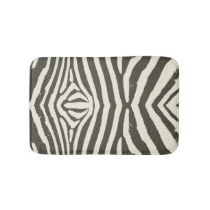 Zebra Stripe Animal Print Pattern Bath Mat