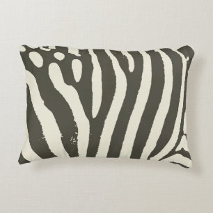 Zebra Stripe Animal Print Pattern Decorative Cushion