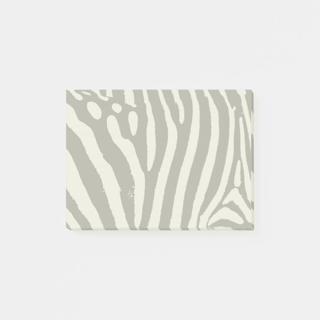 Zebra Stripe Animal Print Pattern Post-it Notes (Front)