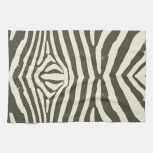 Zebra Stripe Animal Print Pattern Tea Towel