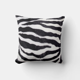 Zebra Stripe Animal Print Wild Throw Couch Pillow