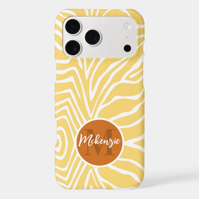 Zebra Stripe Any Colour Monogram (Back)