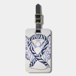 Zebra Stripe Awareness Ribbon Luggage Tag