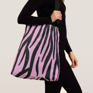 Zebra stripe pattern crossbody bag