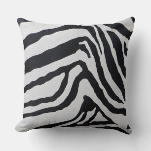 Zebra stripe pattern cushion
