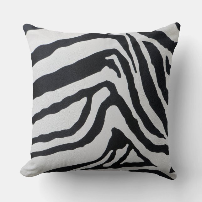 Zebra stripe pattern cushion (Front)