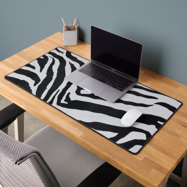 Zebra stripe pattern desk mat (Office 2)