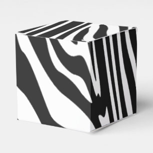 ZEBRA STRIPE PATTERN FAVOUR BOX
