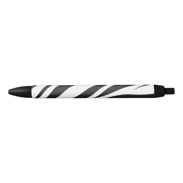 Zebra Stripe Print  Black Ink Pen (Front)