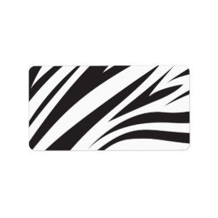 Zebra Stripe Print Label