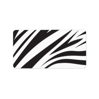 Zebra Stripe Print Label