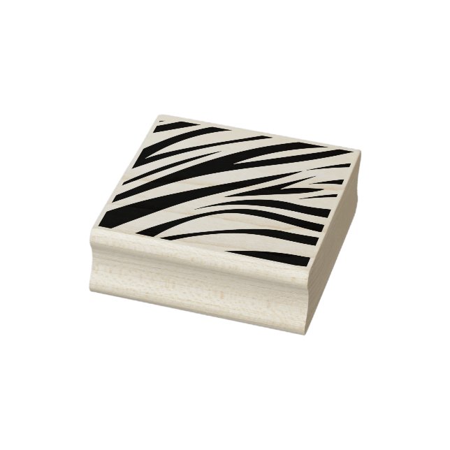 Zebra Stripe Print Rubber Stamp  (Stamp)