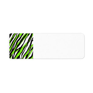 Zebra Stripe Return Address Label