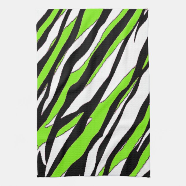 Zebra Stripe Tea Towel (Vertical)